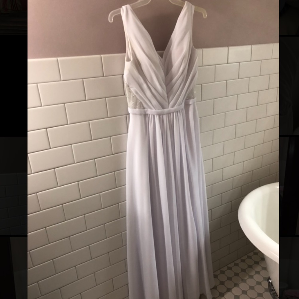 White Floor Length Gown